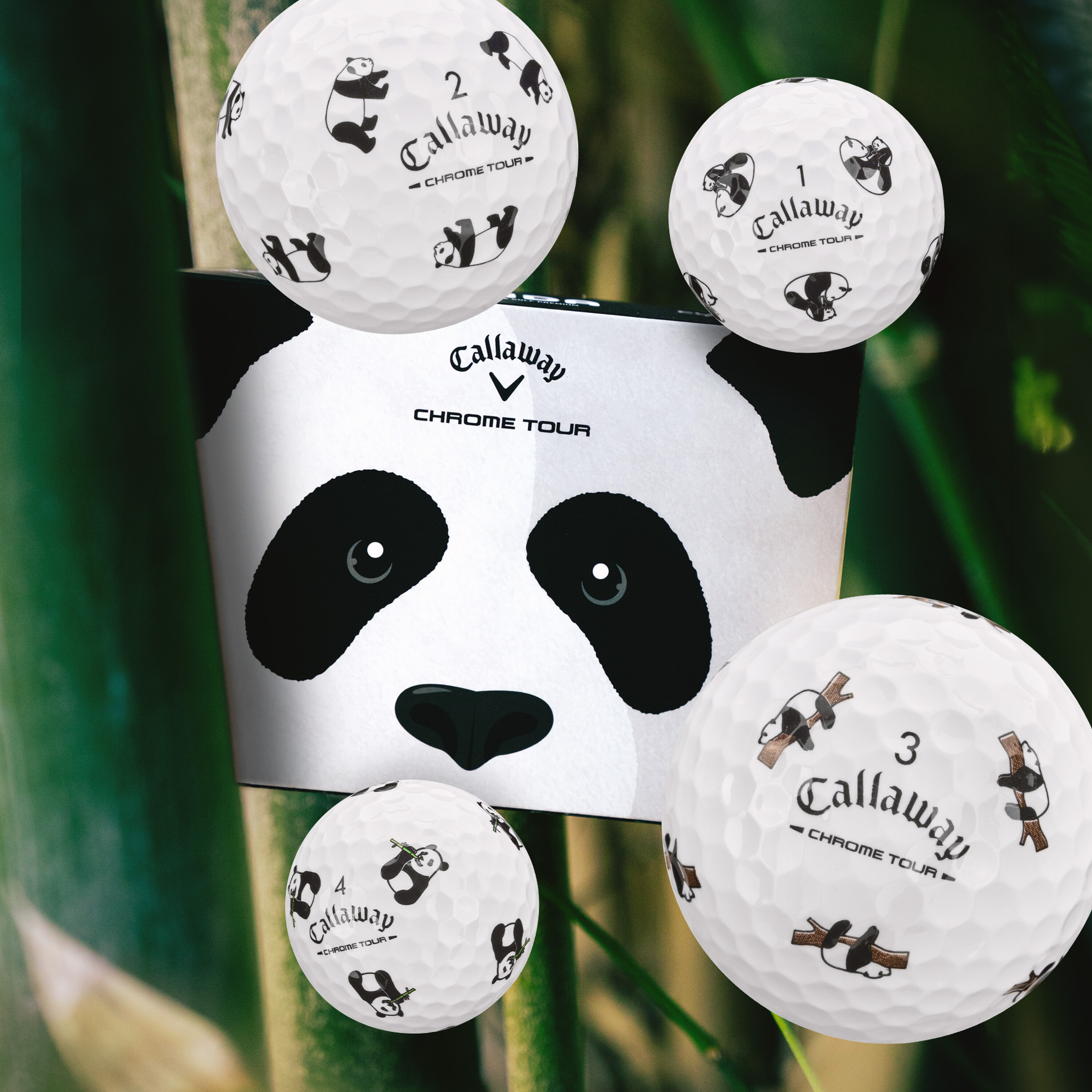 Chrome Tour Panda Golf Balls image 2
