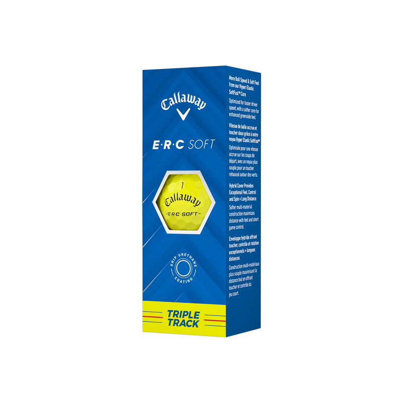 E&bull;R&bull;C Soft Yellow Golf Balls - View 5