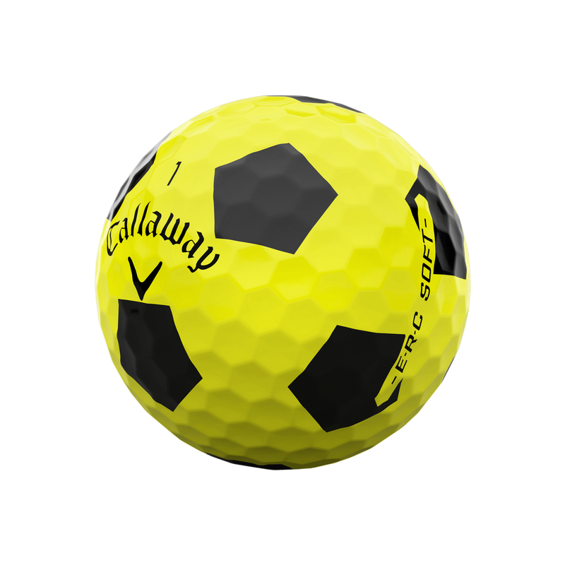 E&bull;R&bull;C Soft Truvis Yellow Golf Balls - View 2