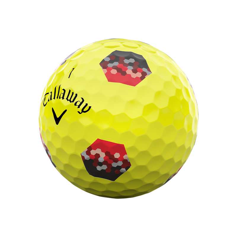 Chrome Tour TruTrack Yellow Golf Balls - View 3