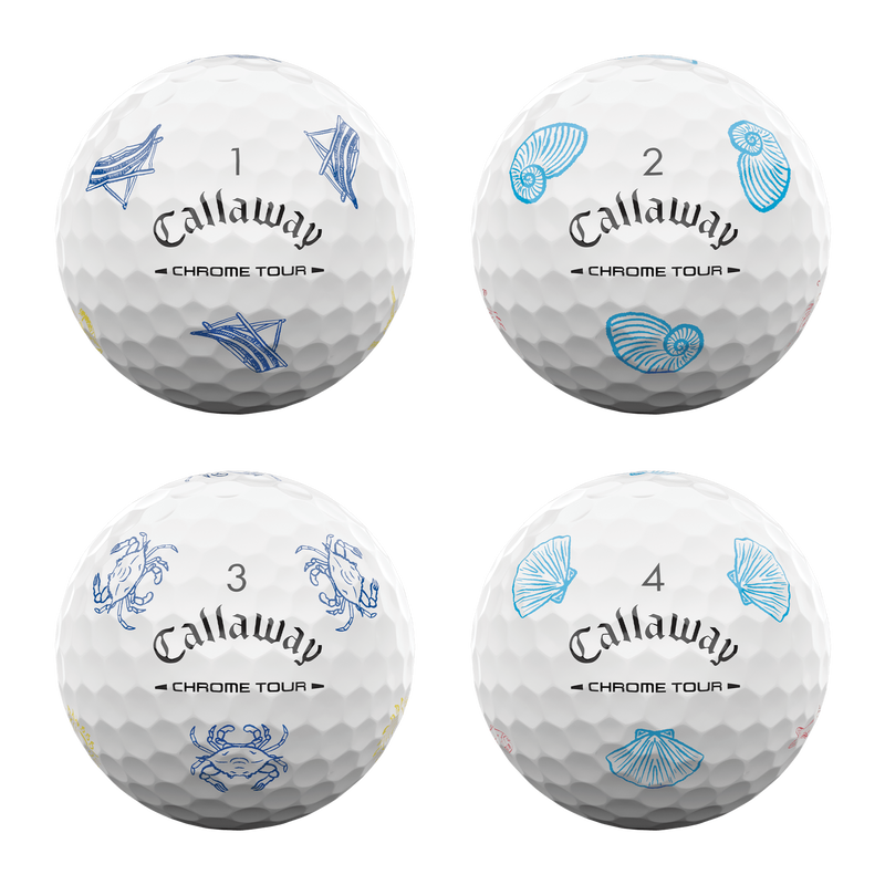 Chrome Tour Coastal Summer Golf Balls - View 4