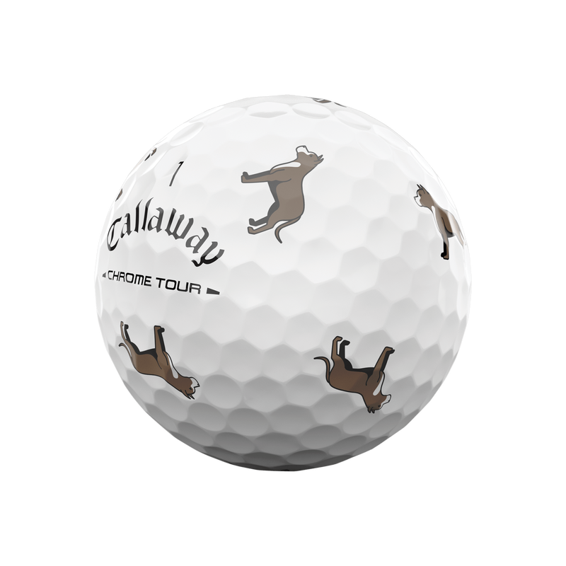 Chrome Tour Pit Bull Dog Golf Balls - View 4