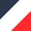Navy/White/Red Flag