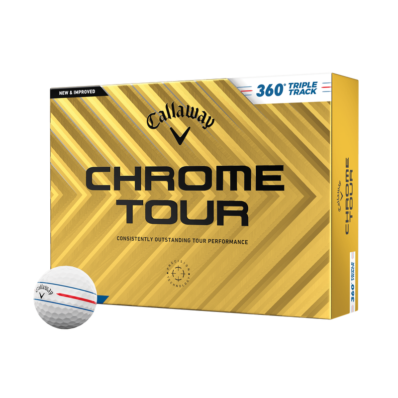 Chrome Tour 360 Triple Track '24 Golf Balls - View 1