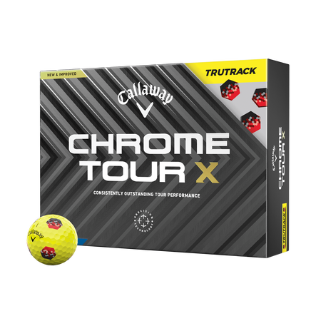 Chrome Tour X TruTrack Yellow '24 Golf Balls