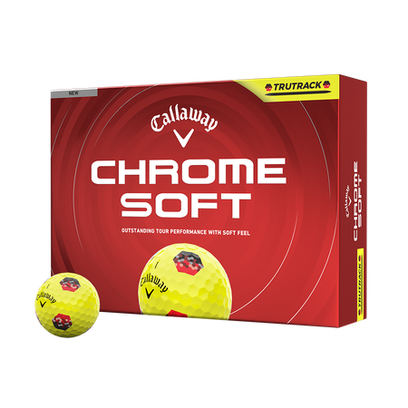 Chrome Soft TruTrack Yellow Golf Balls