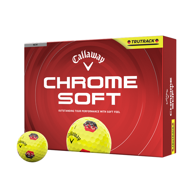 Chrome Soft TruTrack Yellow Golf Balls - View 1