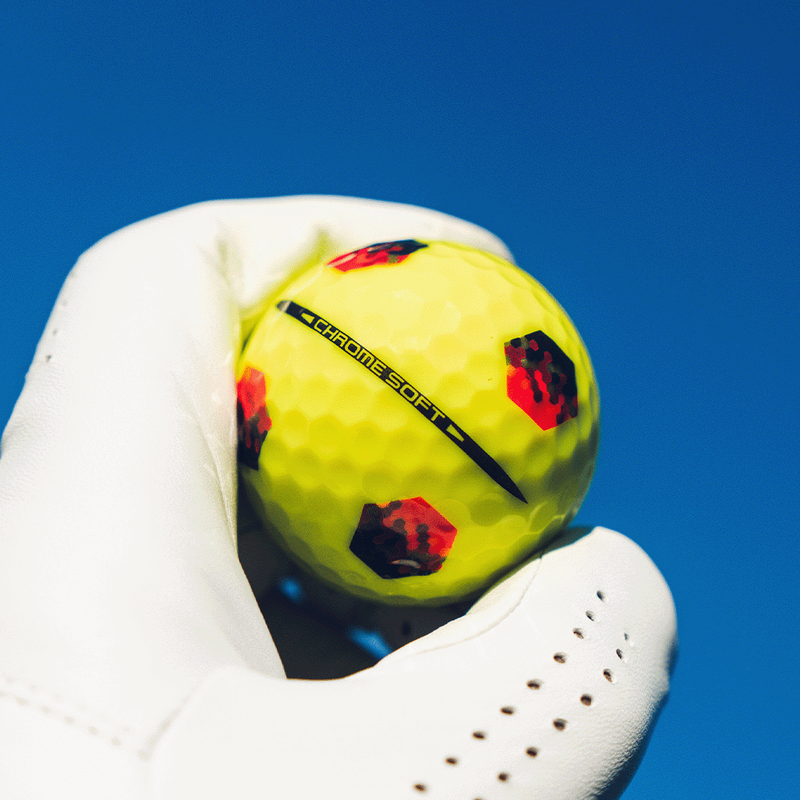 Chrome Soft TruTrack Yellow Golf Balls - View 2
