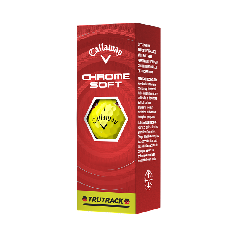 Chrome Soft TruTrack Yellow Golf Balls - View 6