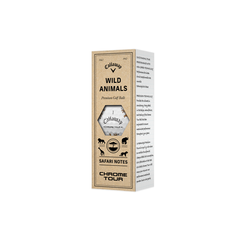 Chrome Tour Wild Animals Golf Balls - View 7