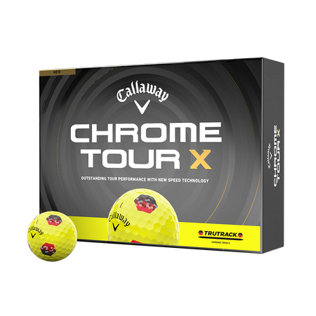Chrome Tour X TruTrack Yellow Golf Balls