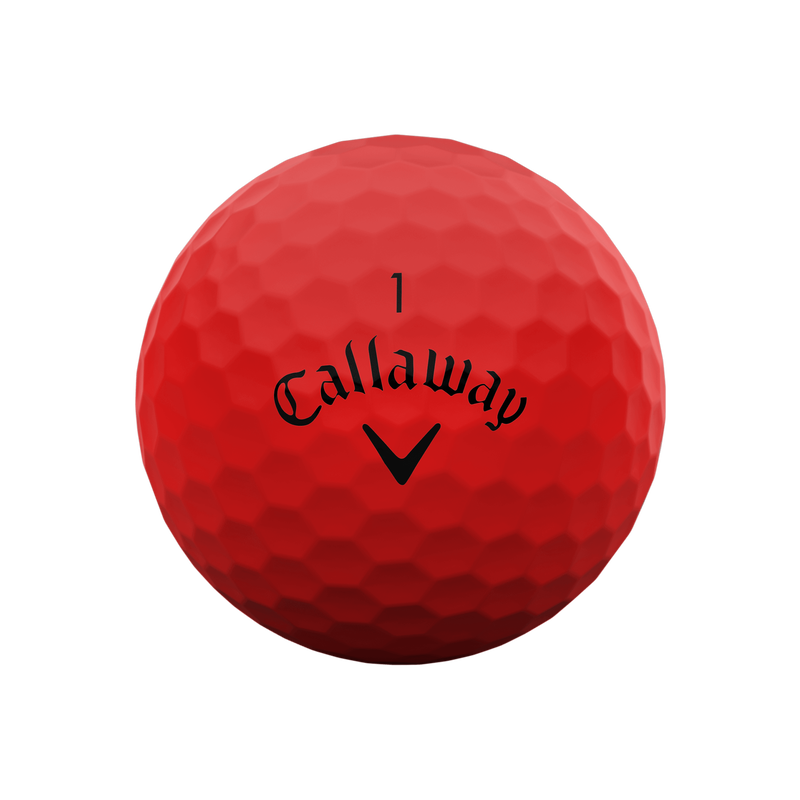 Balles de golf rouges mates Supersoft - View 3