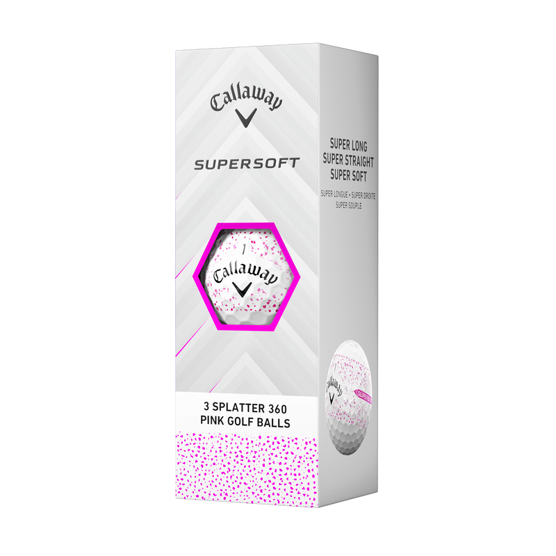 Balles de golf Supersoft Splatter 360 Rose - View 4