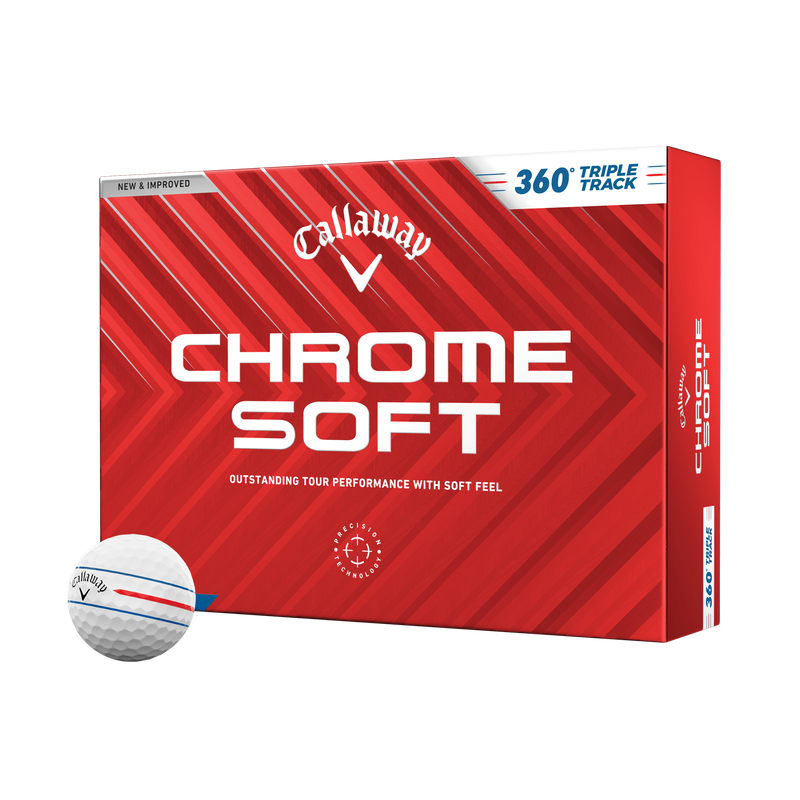 Balles de golf Chrome Soft 360 Triple Track - View 1