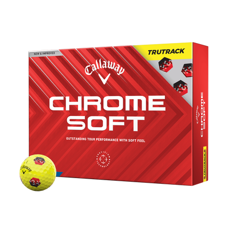 Ballons de golf Chrome Soft TruTrack Jaune