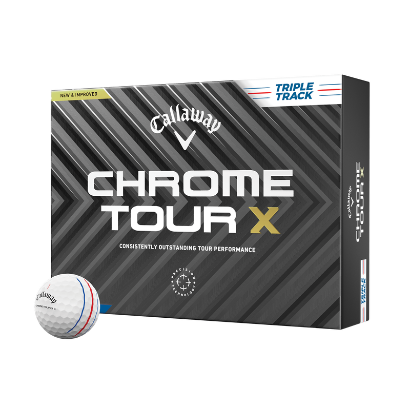 Ballons de golf Chrome Tour X Triple Track - View 1