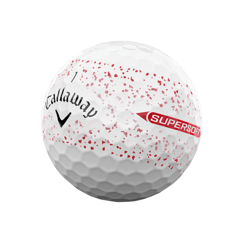 Balles de golf Supersoft Splatter 360 Rouge - View 2