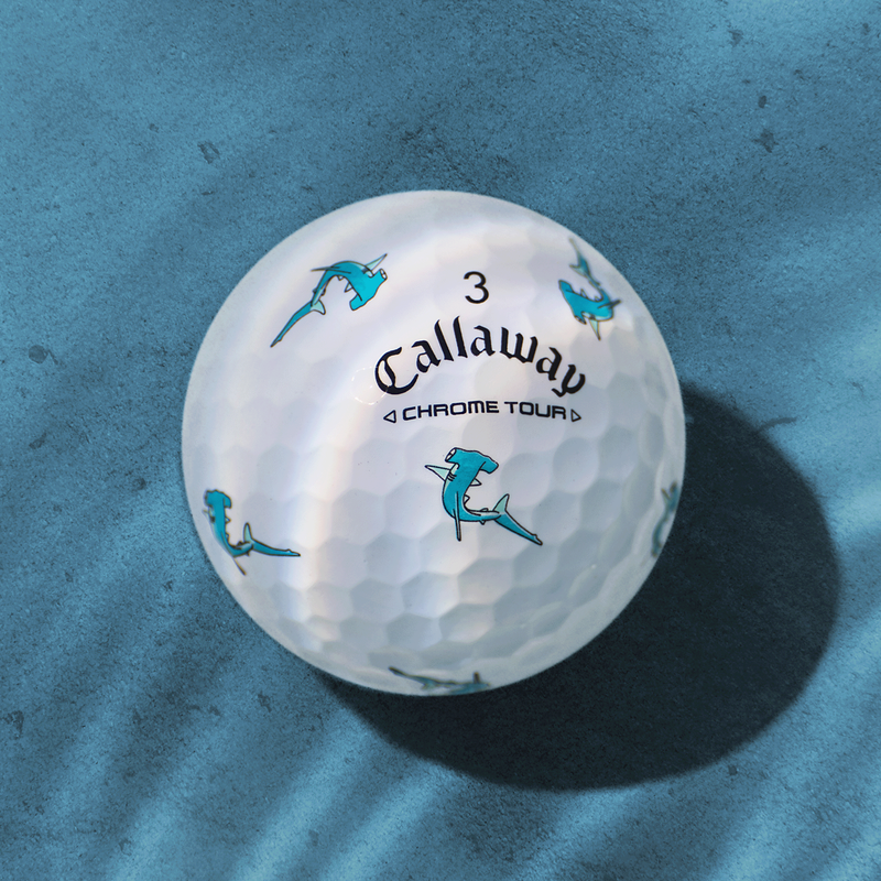 Chrome Tour Sharks Golf Balls - View 5