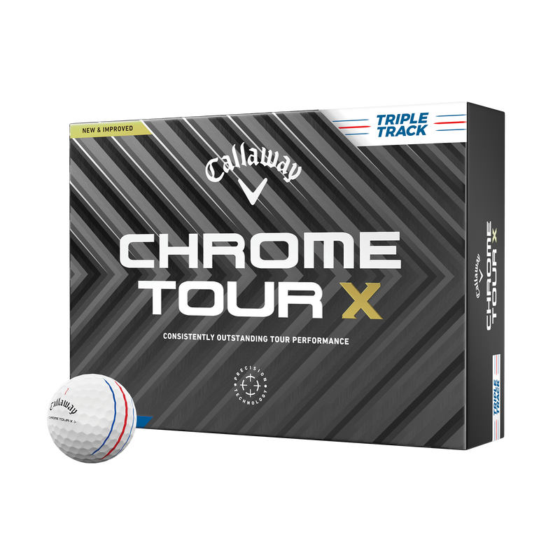 Ballons de golf Chrome Tour X Triple Track - View 1