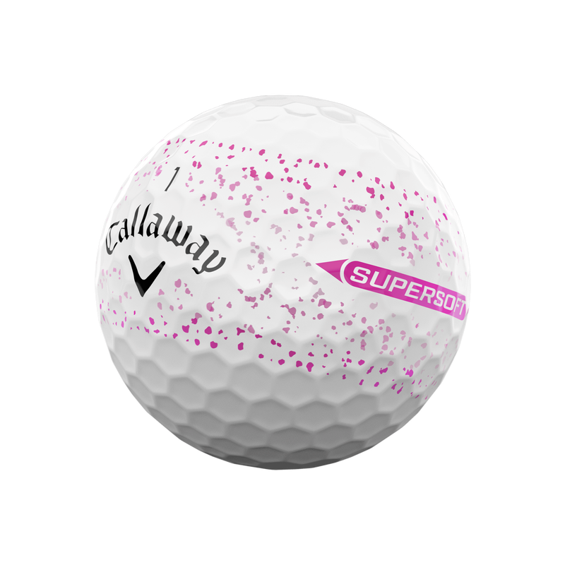 Balles de golf Supersoft Splatter 360 Rose - View 2