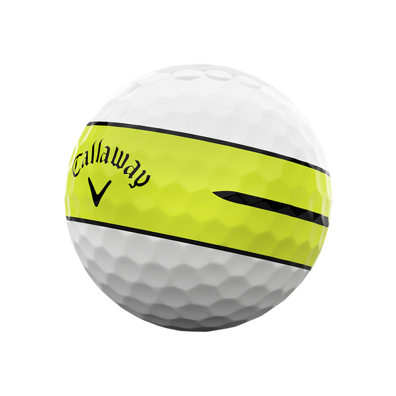 Chrome Soft 360 Yellow Stripe Golf Balls - View 3