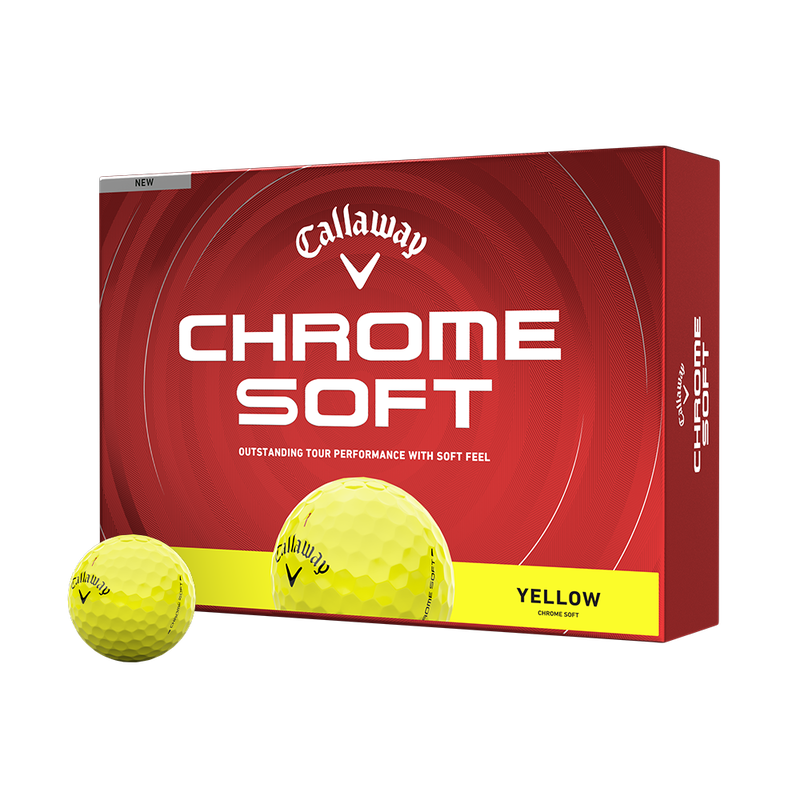 Chrome Soft Yellow Golf Balls - View 1