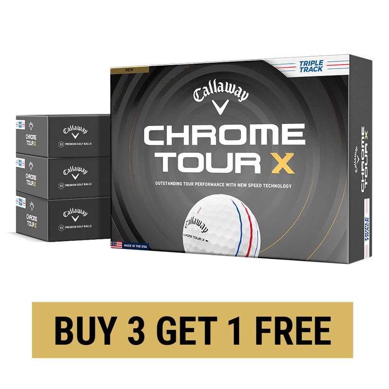 Chrome Tour X Triple Track 4 Dozen Golf Balls - View 1
