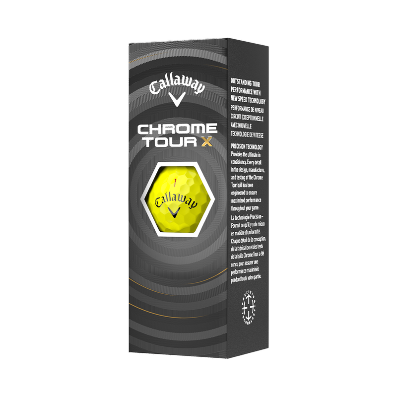 Chrome Tour X Yellow Golf Balls - View 6
