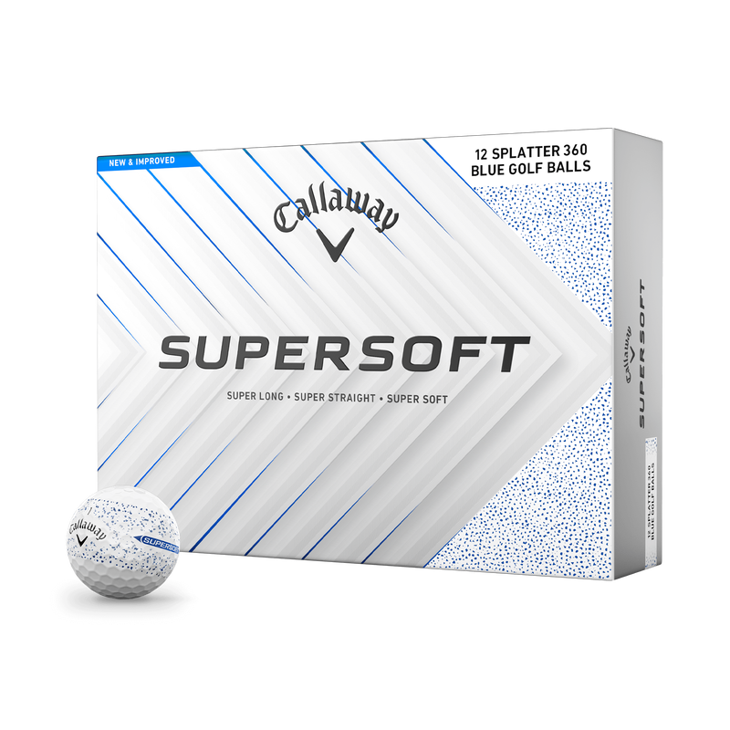 Ballons de golf Supersoft Splatter 360 Blue - View 1