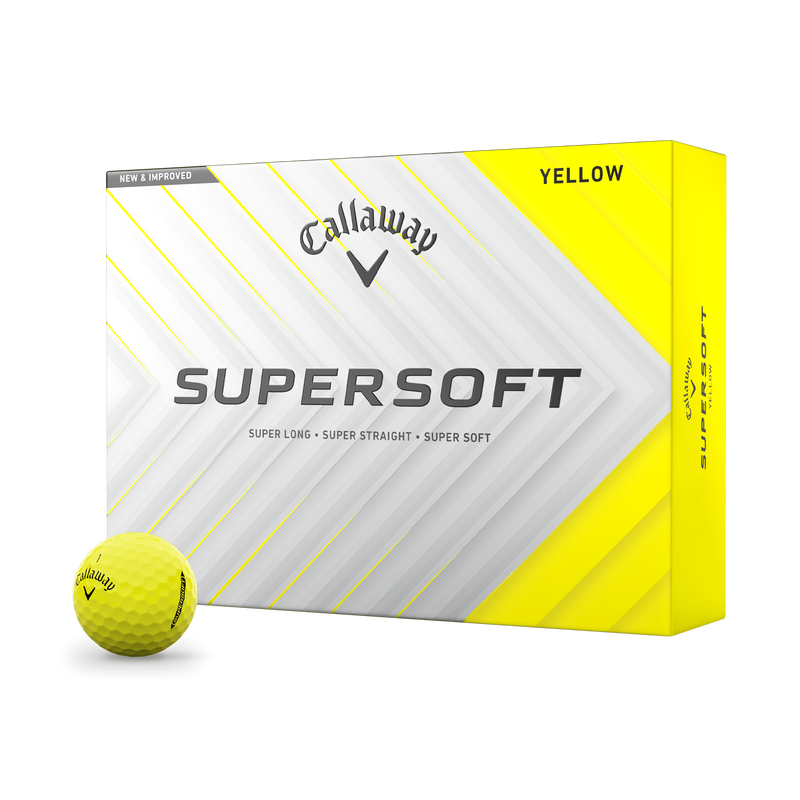 Balles de golf jaunes Supersoft - View 1