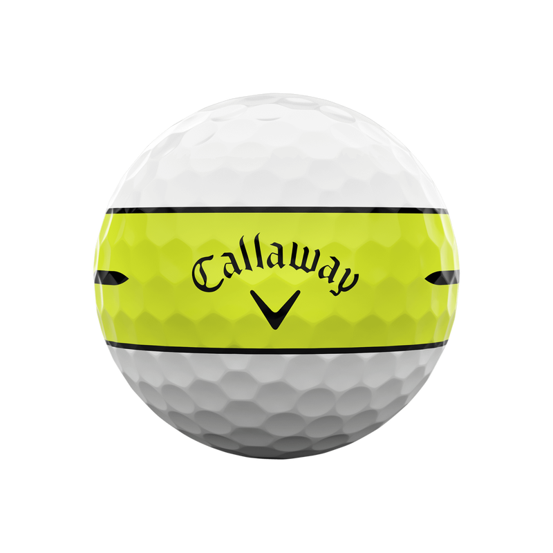Chrome Tour X 360 Yellow Stripe '24 Golf Balls - View 3