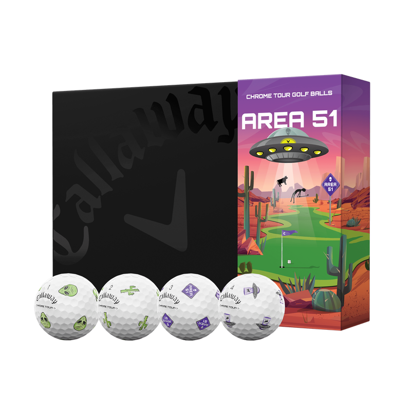 Chrome Tour Area 51 Golf Balls - View 1