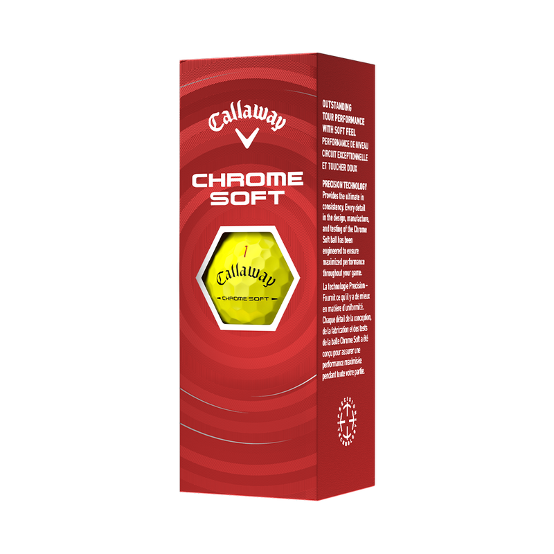 Chrome Soft Triple Track Yellow Golf Balls - View 6