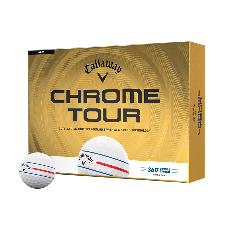 Chrome Tour 360 Triple Track Golf Balls - View 1
