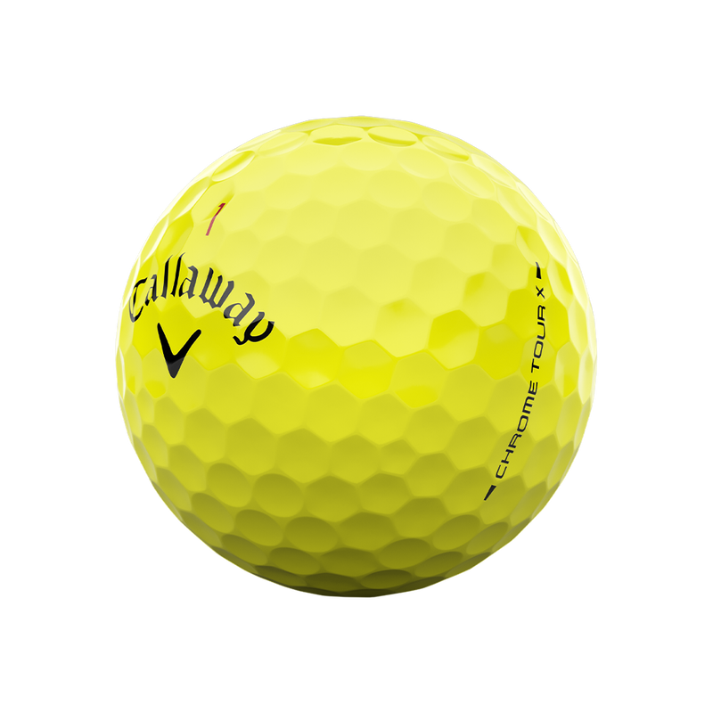 Chrome Tour X Yellow Golf Balls - View 3