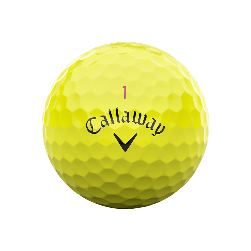 Chrome Tour Yellow Golf Balls - View 4