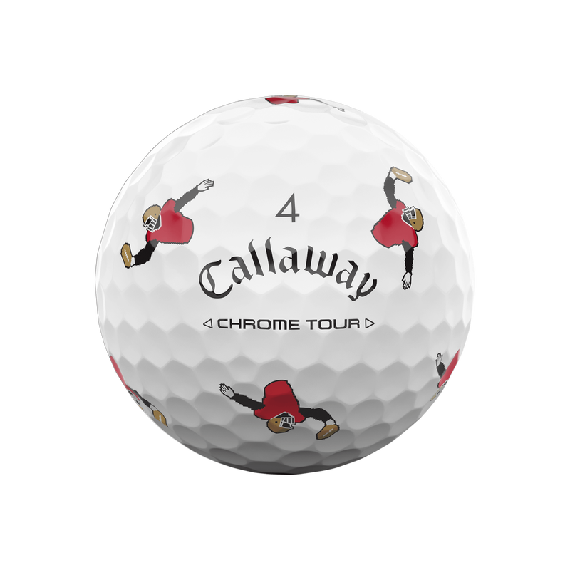 Chrome Tour Retro Football Golf Balls - View 13