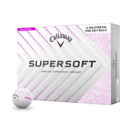 Balles de golf Supersoft Splatter 360 Rose