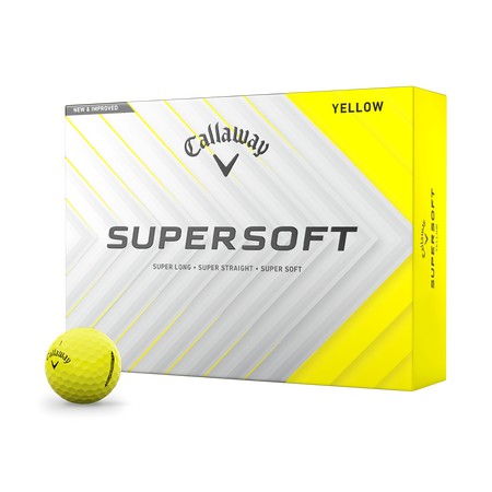 Balles de golf jaunes Supersoft