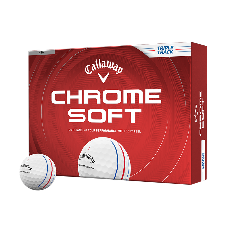 Chrome Soft Triple Track Golf Balls - View 1