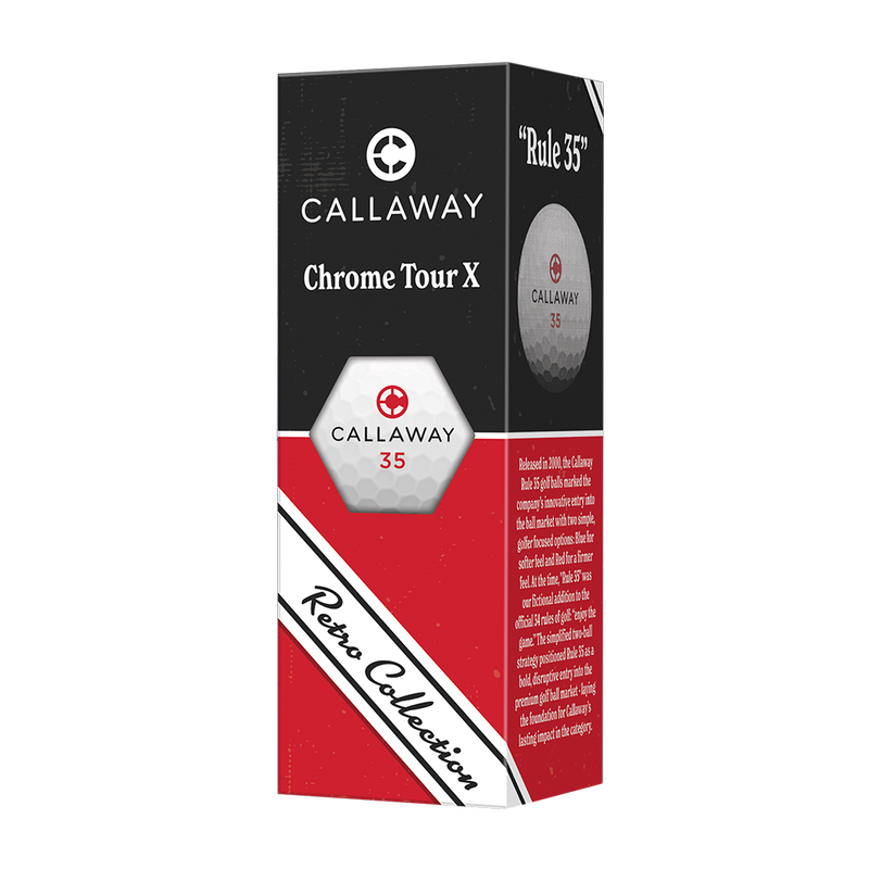Chrome Tour X Retro Golf Balls - View 5