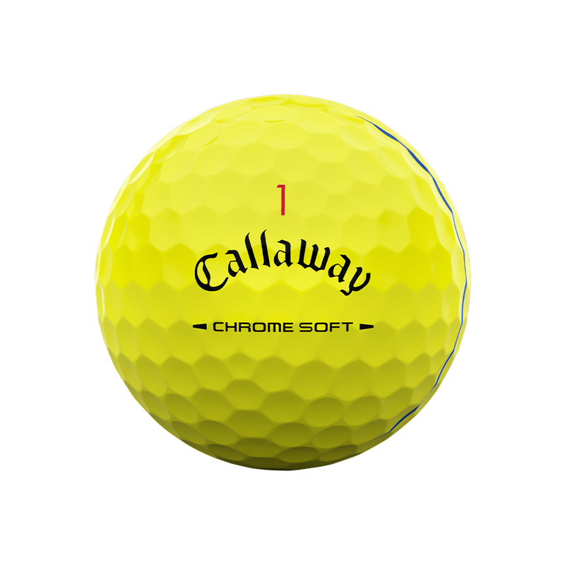 Chrome Soft Triple Track Yellow Golf Balls - View 4
