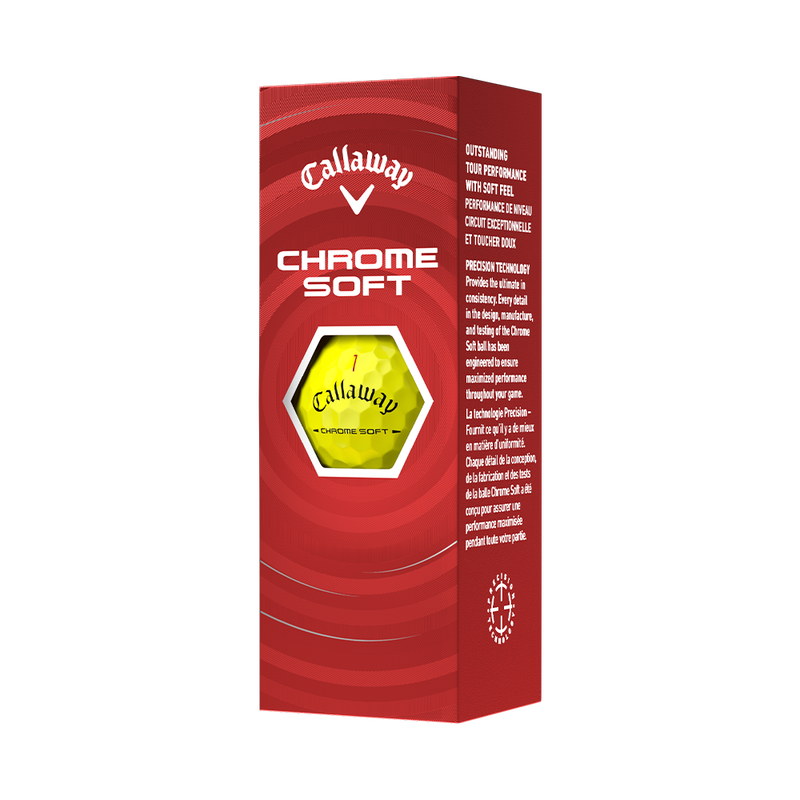 Chrome Soft Triple Track Yellow Golf Balls - View 6