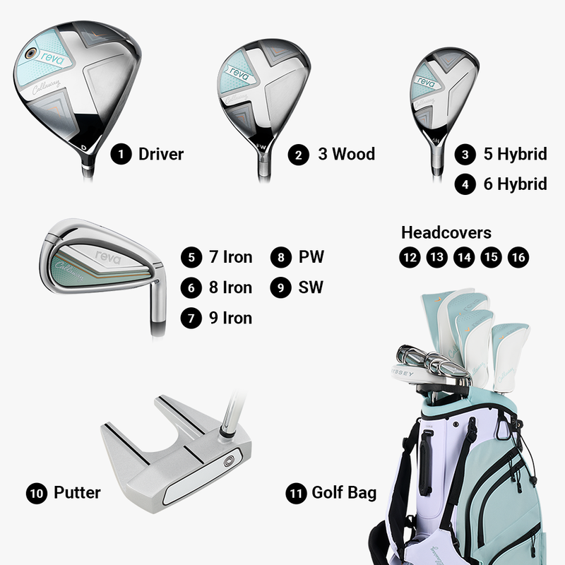 Women's REVA 11-Piece Stand Bag Complete Set - View 3