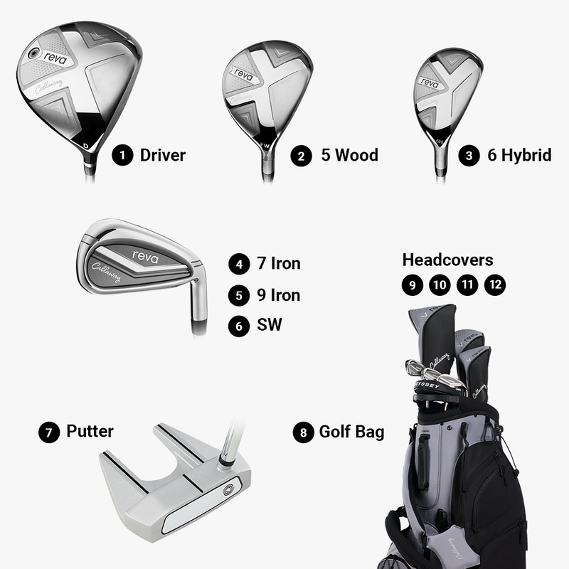 Women's REVA 8-Piece Stand Bag Complete Set - View 3