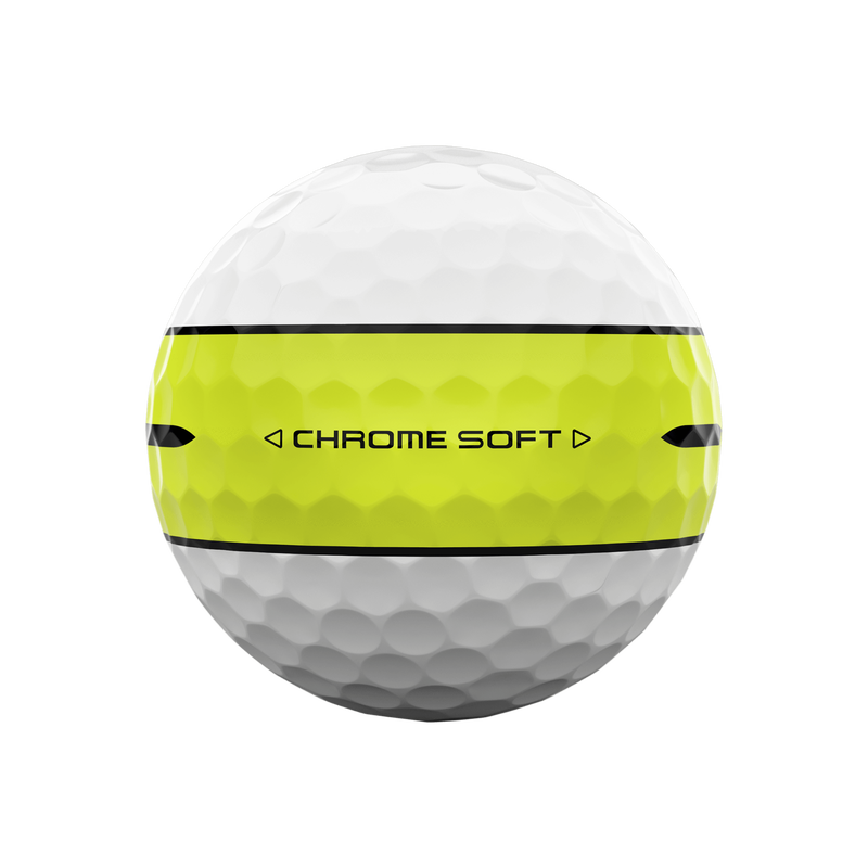 Balles de golf Chrome Soft 360 bande jaune - View 4