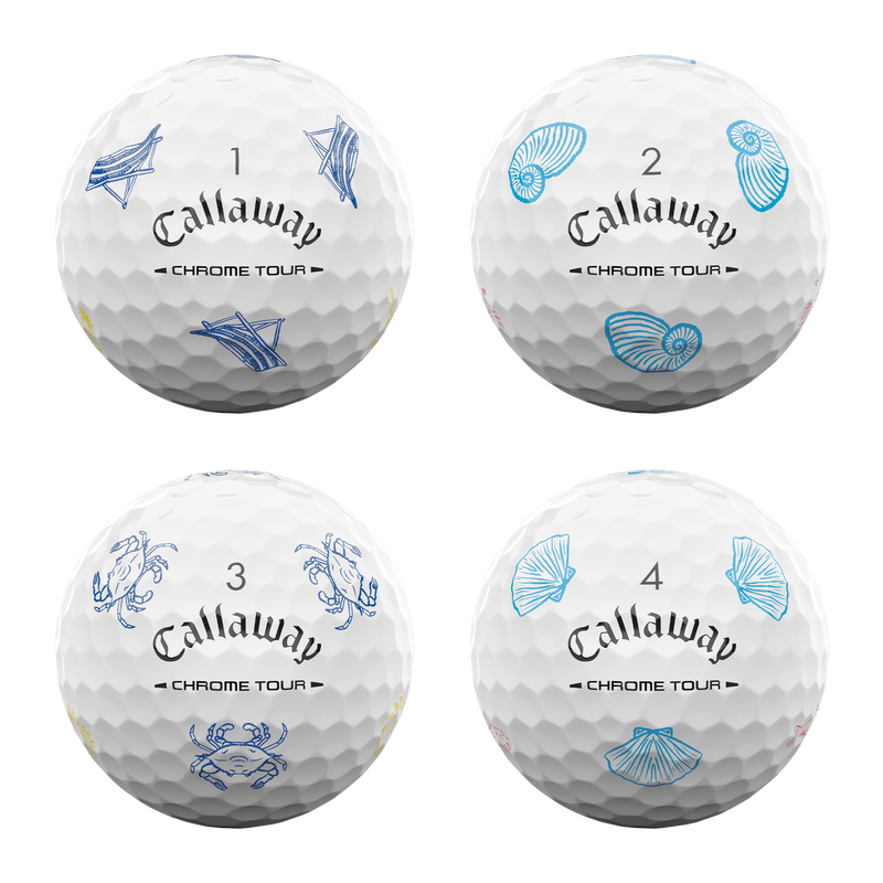 Chrome Tour Coastal Summer Golf Balls - View 4