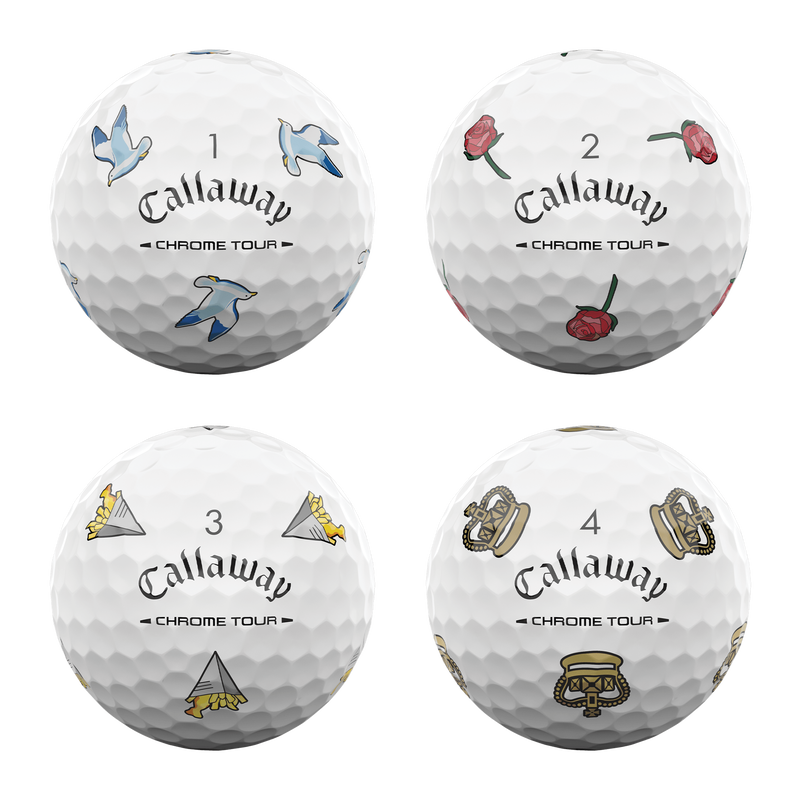 Chrome Tour Major Series: July Major Golf Balls - View 3