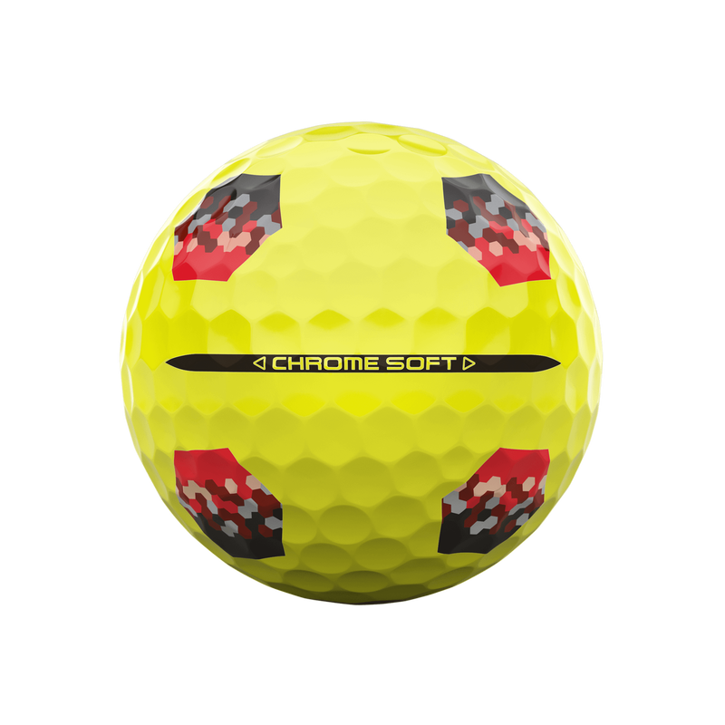 Ballons de golf Chrome Soft TruTrack Jaune - View 4