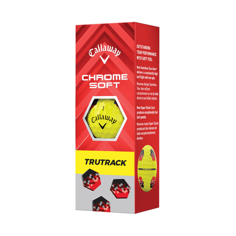 Ballons de golf Chrome Soft TruTrack Jaune - View 5